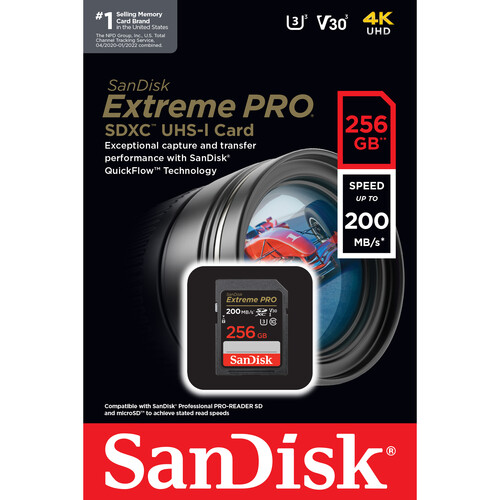 Tarjeta de Memoria SanDisk Extreme PRO SDXC de 256GB