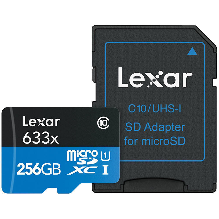 Lexar microSD 256GB 633x