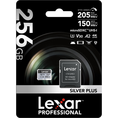 Lexar SILVER PLUS micro SD de 256 GB