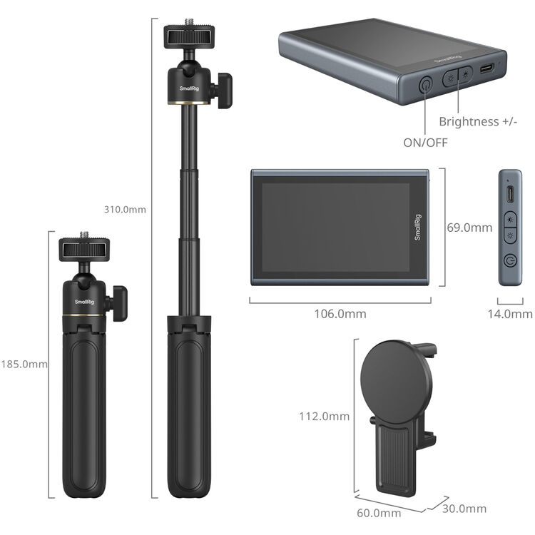 SmallRig Vlog Kit con Monitor para Smartphone