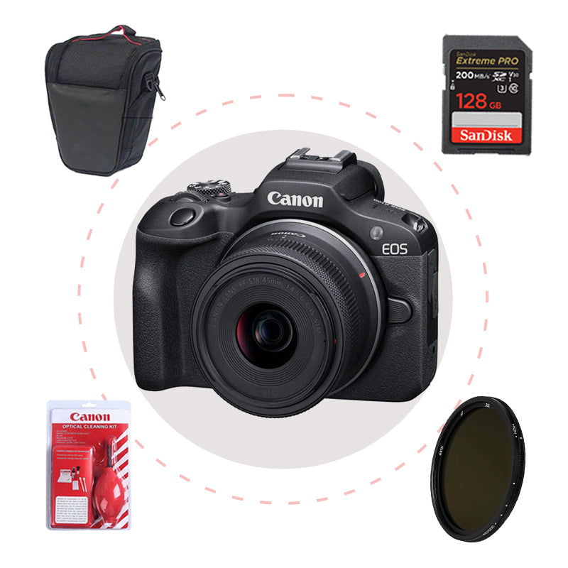 Camara Canon R100 + Memoria + Estuche + Filtro + Kit de limpieza