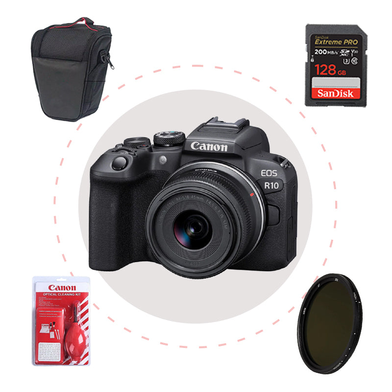 Camara Canon R7 + Memoria + Estuche + Filtro + Kit de limpieza