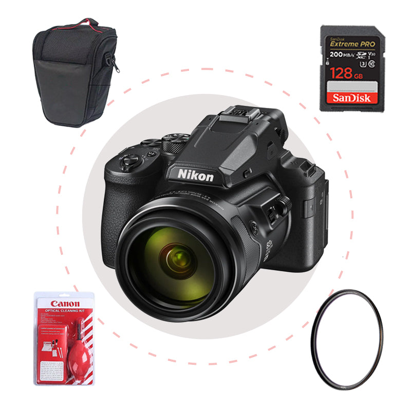 Camara Nikon Coolpix P950 + Memoria + Estuche + Filtro + Kit de limpieza