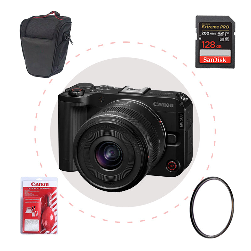 Camara Canon R50 V + Memoria + Estuche + Filtro + Kit de Limpieza