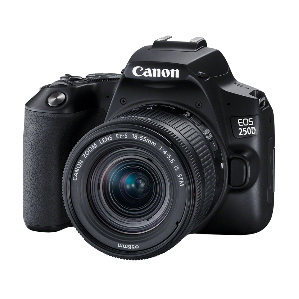 Canon 250D  + Lente 18 - 55